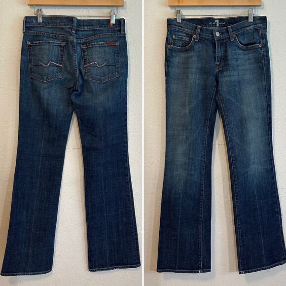 7 For All Mankind Bootcut Jeans, Size 28 - Picture 1 of 12
